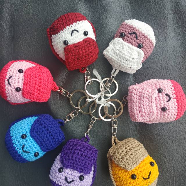 Jual Gantungan kunci rajut ( keychain amigurumi crochet ) | Shopee ...