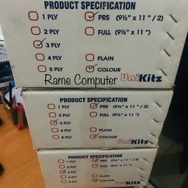 Jual KERTAS CONTINUOUS FORM RANGKAP 1 2 3 4 5 PLY (9 1/2