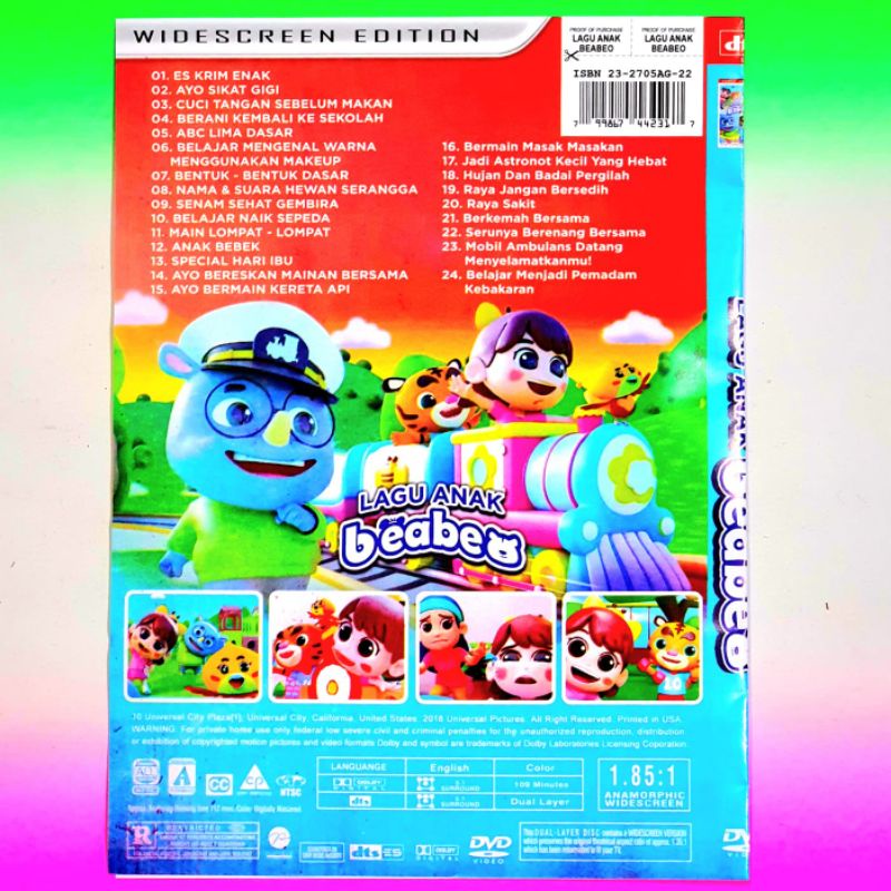 Jual KASET VIDEO LAGU ANAK ANAK BEABEO-LAGU ANAK ANAK ANIMASI-LAGU ANAK ...