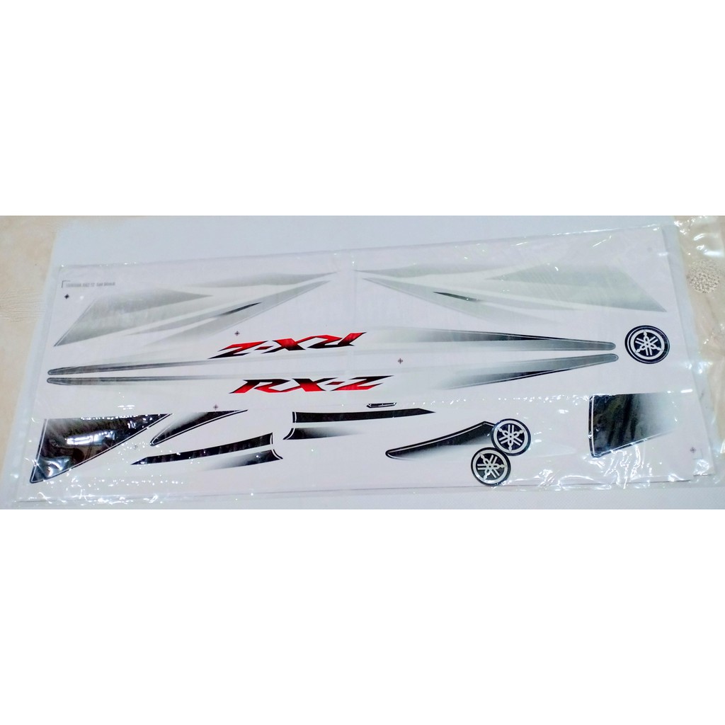 Jual STIKER. STRIPING BODY YAMAHA RXZ BARU. RX Z CATALYZER WARNA HITAM ...