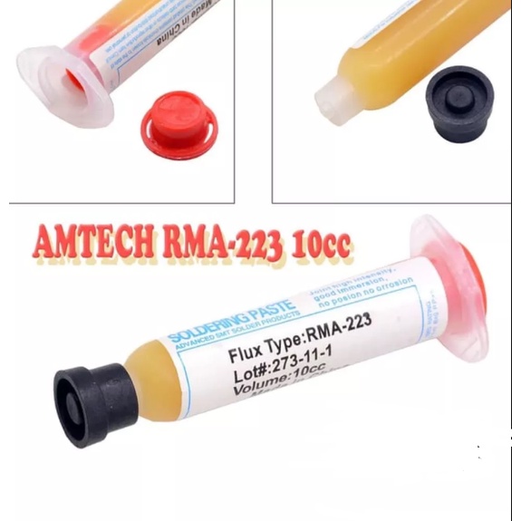 Jual Flux Pasta Paste Minyak Solder Amtech 10cc RMA-223 RMA223 Suntik ...