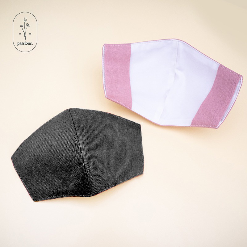 Jual Mask Cover / Cover Masker Kain / Sarung Masker Polos / Double Mask ...