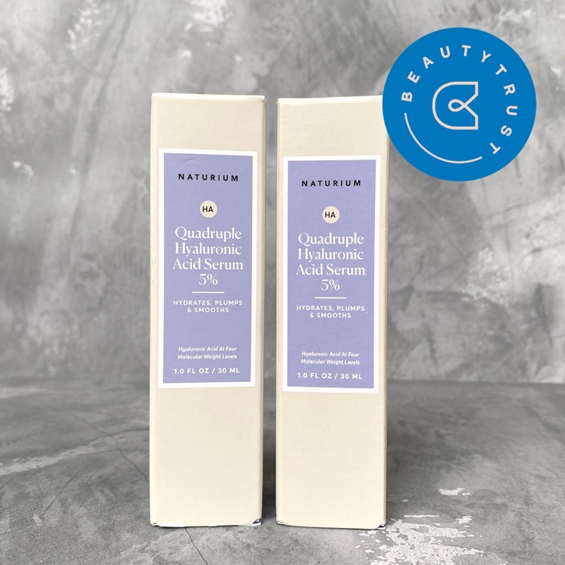 Naturium Quadruple Hyaluronic Acid Serum 5% – Feuchtigkeitsserum Fürs Gesicht, 30 Ml, Vegan & Duftfrei