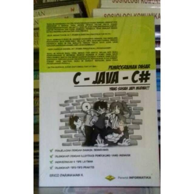 Jual PEMROGRAMAN DASAR C- JAVA-C# (yang susah jadi mudah!!) Edisi ...