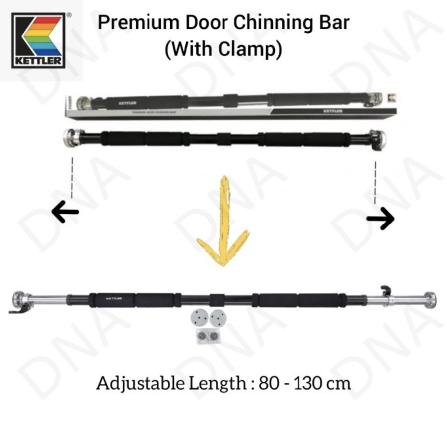 Jual Kettler Premium Door Chinning Bar (with Clamp) / Pull Up Bar