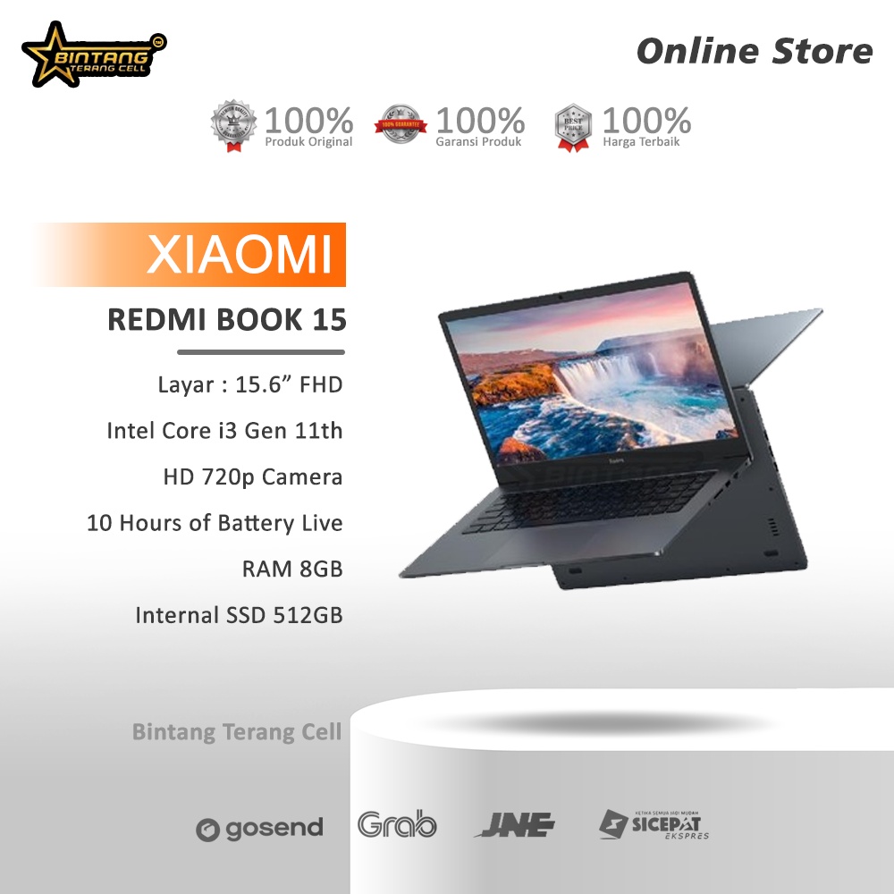 Jual XIAOMI REDMI BOOK 15 RAM 8GB SSD 512GB Intel Core i3 GARANSI RESMI ...