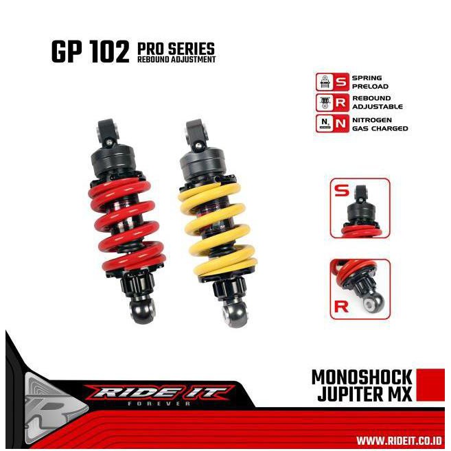 Jual Shock Mx Monoshock Mx GP 102 Ride It Shock Mx old Mx New Mx King ...