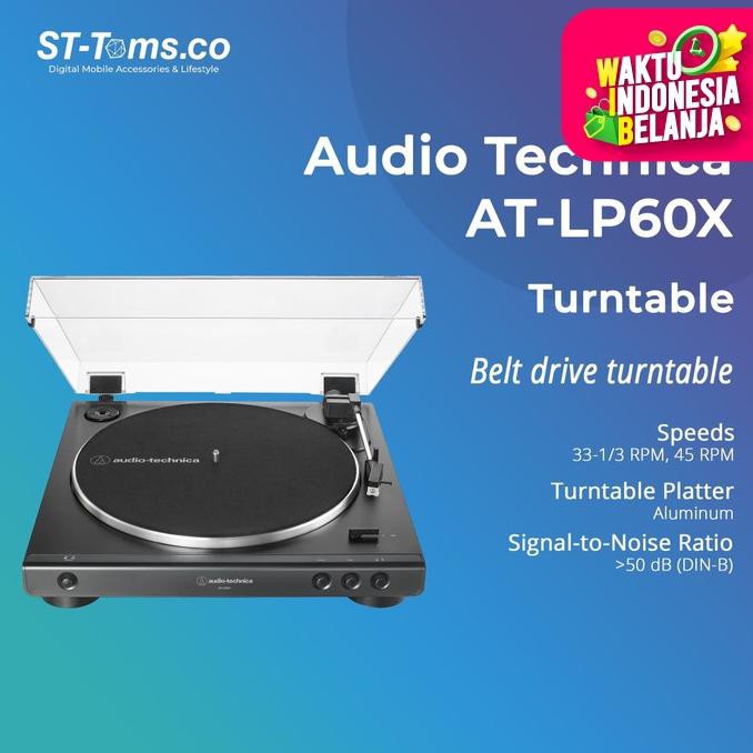 Jual Audio Technica ATLP60X Fully Automatic BeltDrive Stereo