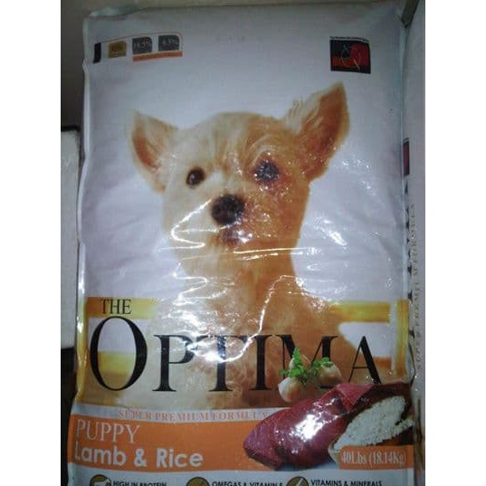 Optima puppy outlet dog food