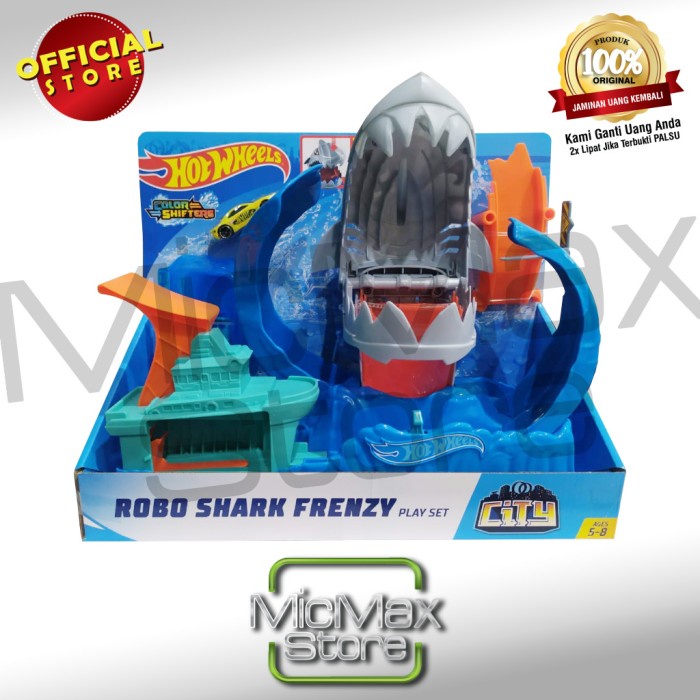 Jual {friskastore} Hot Wheels HotWheels City Color Shifters Robo Shark ...