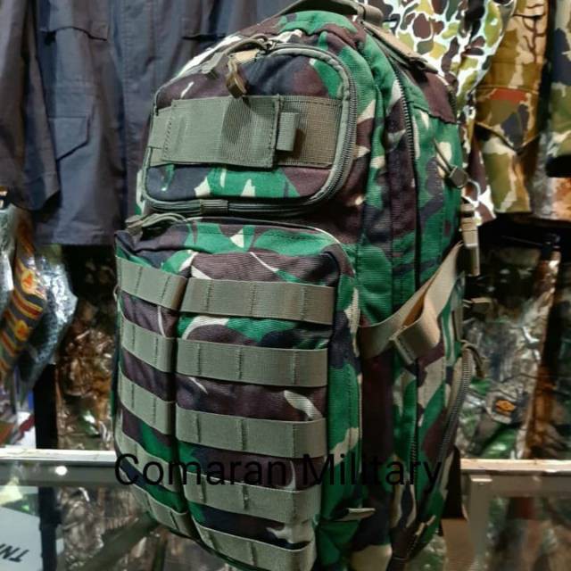 Jual SKD TAS PUNGGUNG LORENG TNI - TAS RANSEL ORIGINAL TNI | Shopee ...