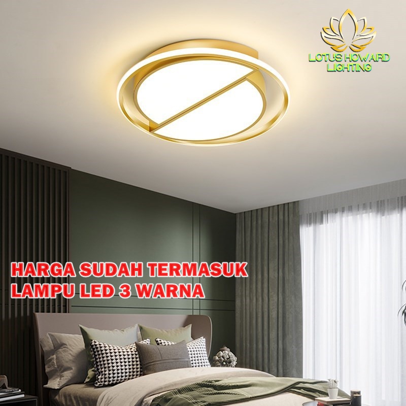 Jual Lampu Plafon Minimalis Modern Led 3 Warna Model Xdy001 Lampu Led