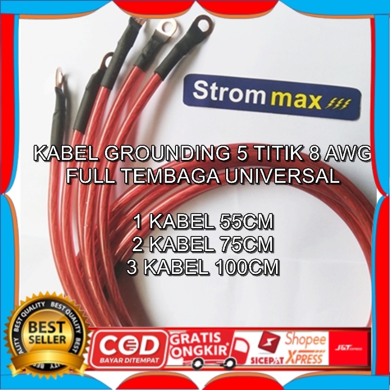 Jual Kabel Grounding Strom Max Awg Full Tembaga Untuk Mobil Titik