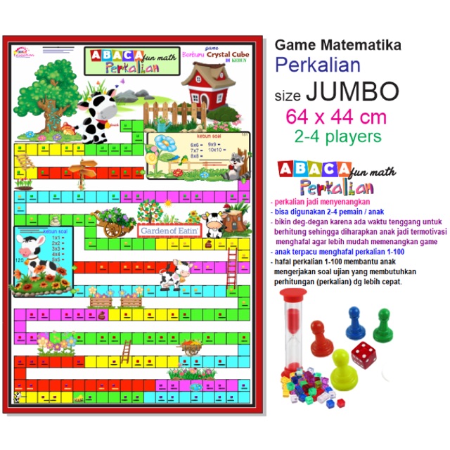Jual Abaca fun math GAME MATEMATIKA PERKALIAN MATEMATIKA SD | Shopee ...
