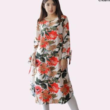 Jual Yi Baju Dress Big Size Maxi Jumbo Wanita Gemuk Hamil Kerja Kantor 