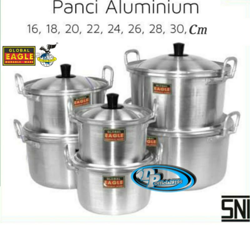 Jual Panci Rebus Aluminium Global Eagle Panci Masak Air Ekonomis Ukuran