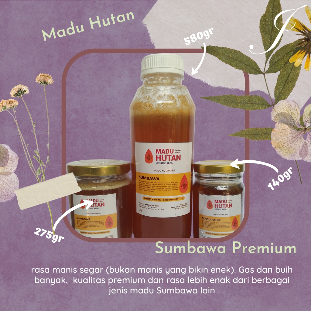 Jual Madu Hutan Sumbawa Premium 140gr Shopee Indonesia