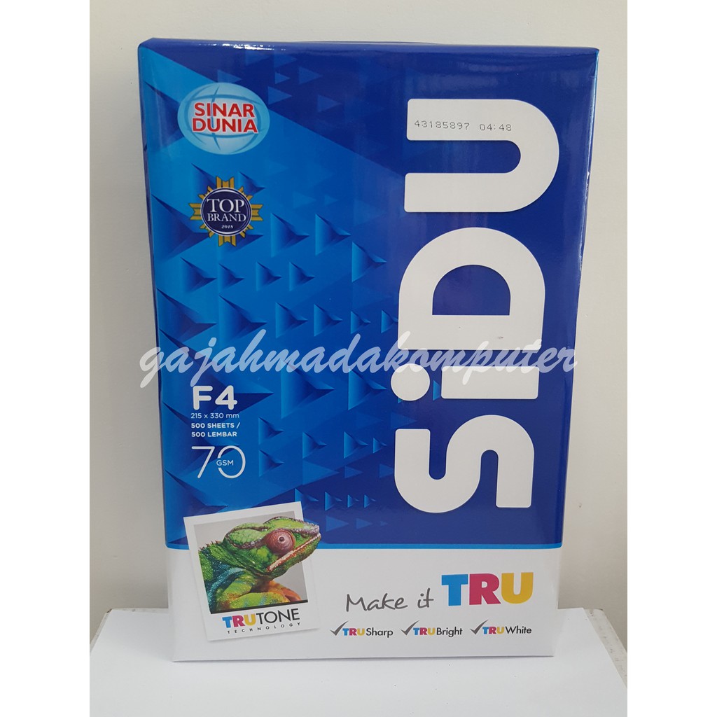 Jual Kertas Hvs F4 Folio 70 Gr 70 75 Gsm 70gram Sidu Sinar Dunia