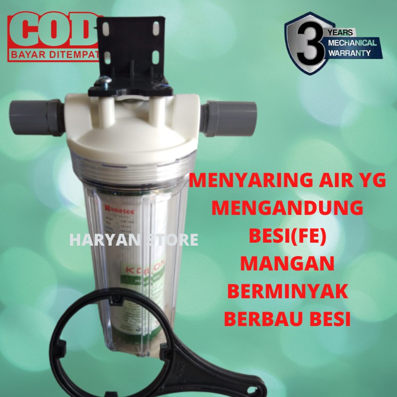 Jual PAKET FILTER SARINGAN AIR SUMUR BOR PDAM 1 TABUNG + MANGANESE