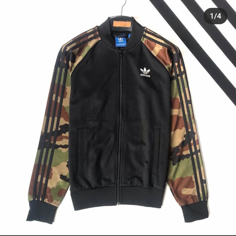 adidas gazelle silver green womens adidas Originals Camo SSTR Track Top – Get the Label