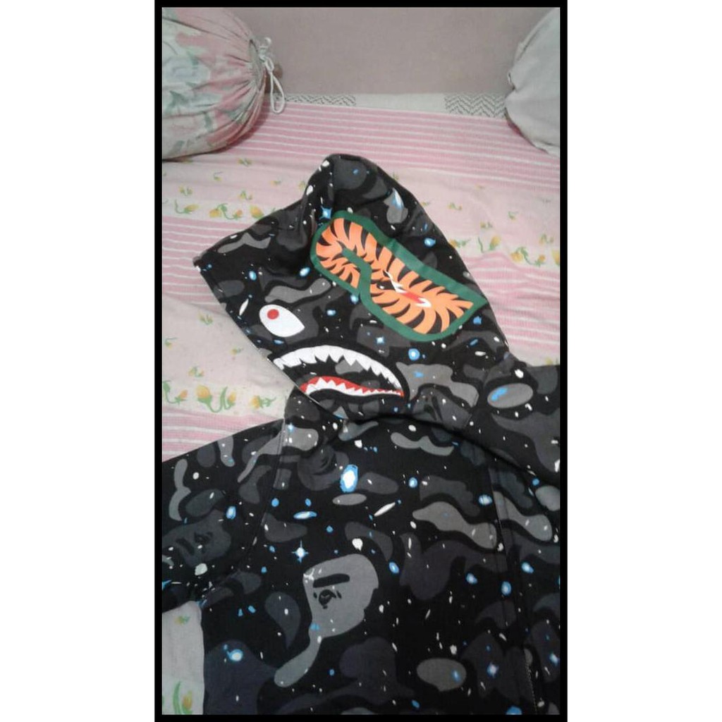 Jual Bape Hoodie / Bape Shark / Jaket Bape Shark Space Galaxy High ...