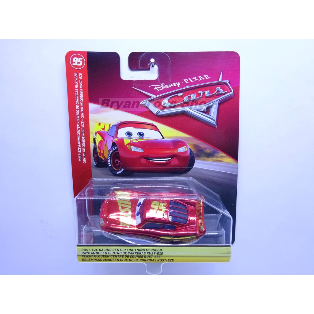 Jual Disney Pixar Cars RustEze Racing Series Lightning McQueen Merah ...