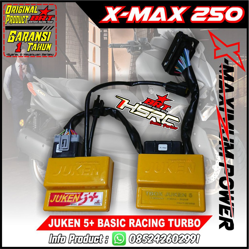 Jual ECU JUKEN 5+ BRT Racing Turbo Yamaha XMAX 250 cc ECM X Max INJEKSI ...
