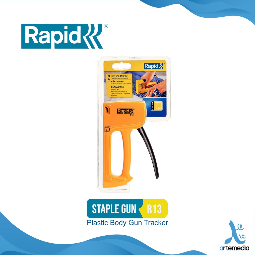 Jual Staple Gun Rapid R13 Plastic Body Gun Tracker Shopee Indonesia