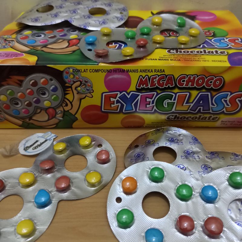 Jual Mega Choco EYEGLASS (1box = 40pcs @ 5g) | Shopee Indonesia