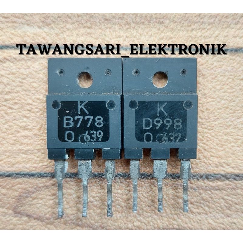Jual TRANSISTOR B778 / D998 1 SET ORIGINAL CABUTAN | Shopee Indonesia
