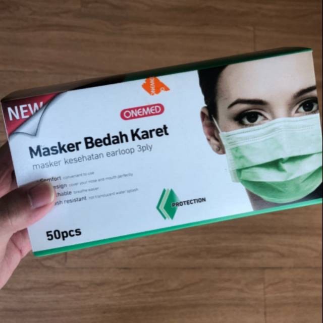 Jual Masker Bedah Karet Onemed 3 Ply / Masker Medis / Surgical Mask ...