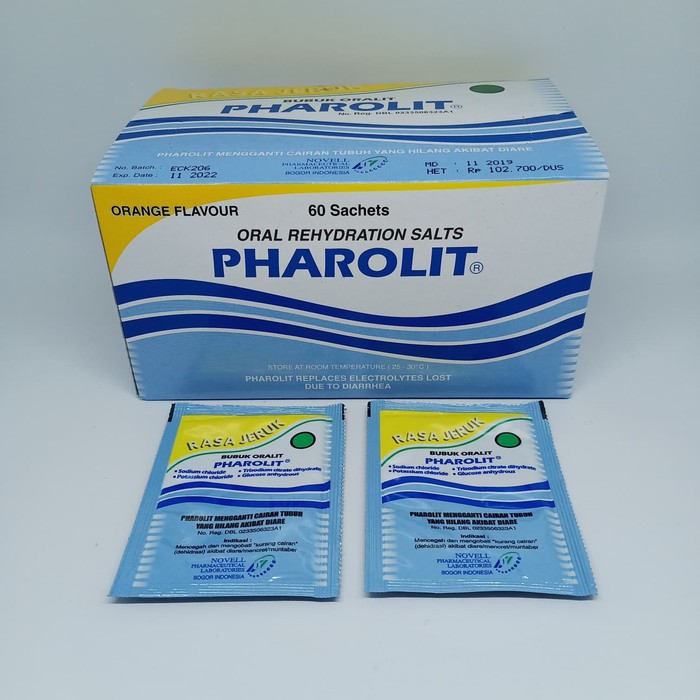 Jual PHAROLIT BUBUK ORALIT RASA JERUK 1 SACHET | Shopee Indonesia