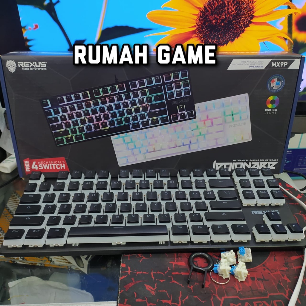 Jual Rexus Keyboard Gaming Mechanical Legionare MX9 Pudding / MX9P TKL ...