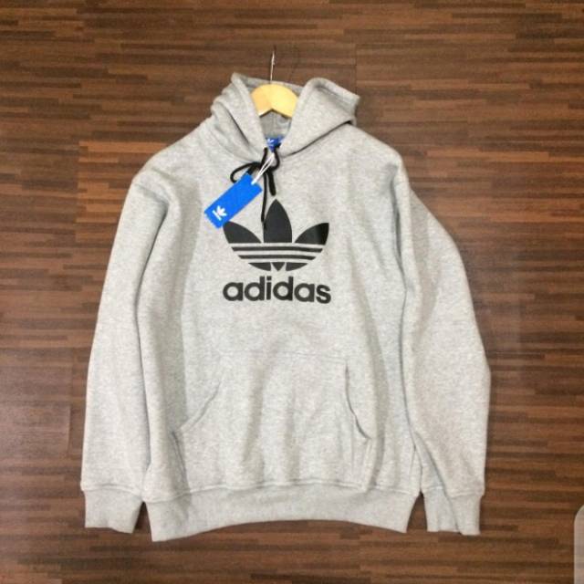 Jual SWEATER HOODIE ADIDAS GREY ABU Shopee Indonesia