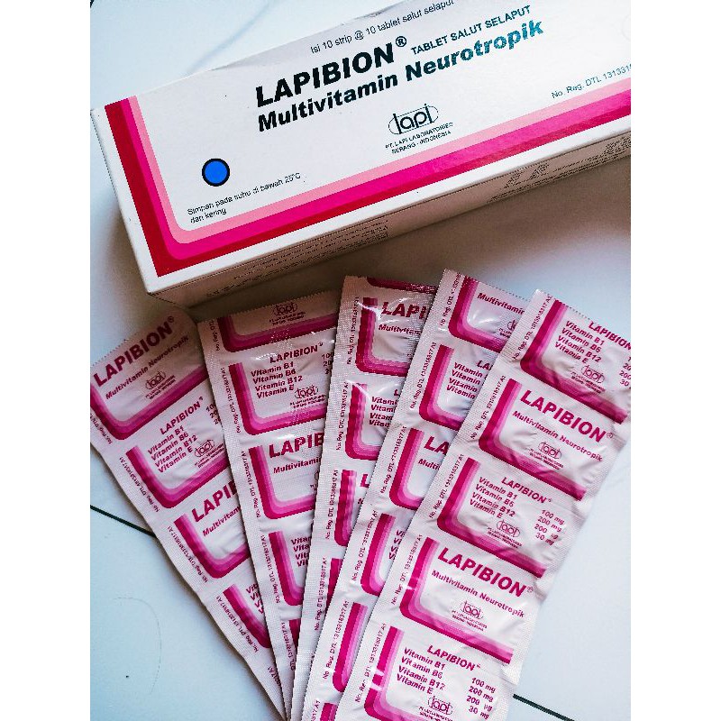Jual COD - LAPIBION MULTIVITAMIN NEUROTROPIK - PRODUKSI LAPI | Shopee ...
