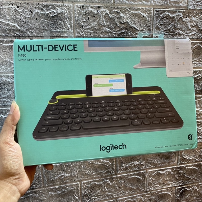 Jual Logitech K480 Keyboard Bluetooth terbaik Bonus Baterai Alkaline