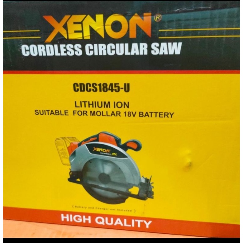 Jual xenon CDCS1845 U cordless circular saw unit only potong kayu CDCS