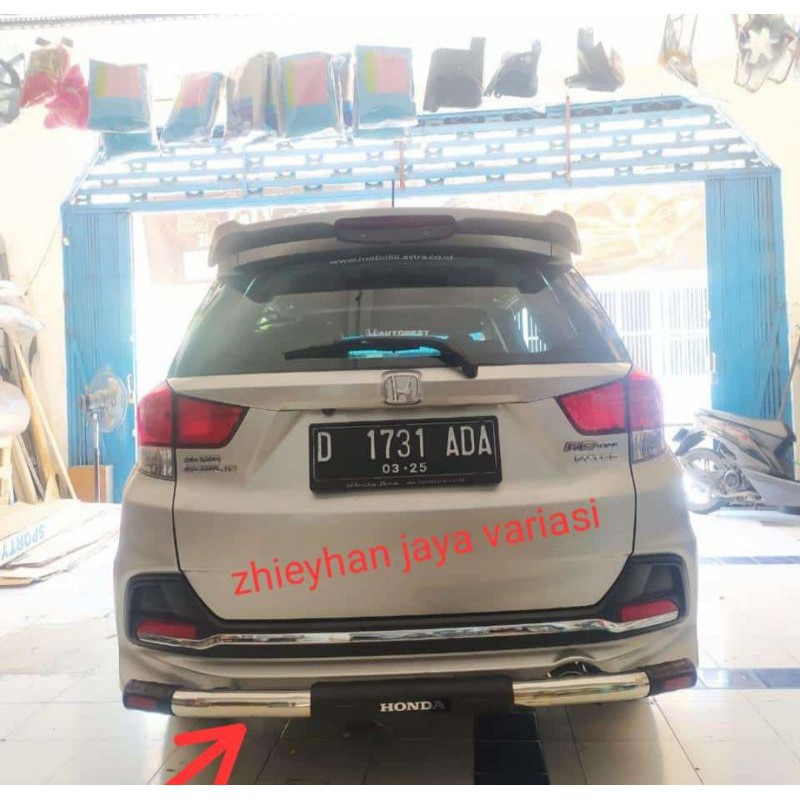 Jual [ COD ] Bemper Belakang Stainless Mobilio, BRV, Brio | Shopee ...