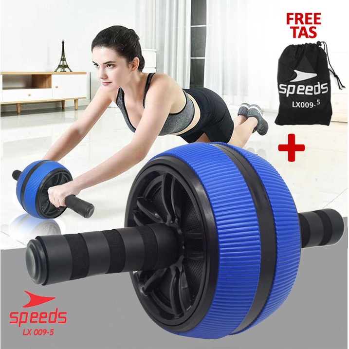 Jual SPEEDS Ab Wheel Roller Abdominal Workout Roda Alat Fitness ...