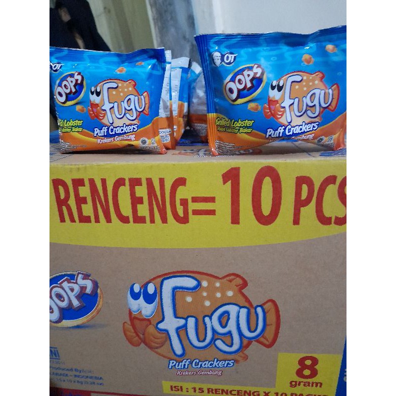 Jual Oops Fugu Crackers renteng isi 10 pcs | Shopee Indonesia