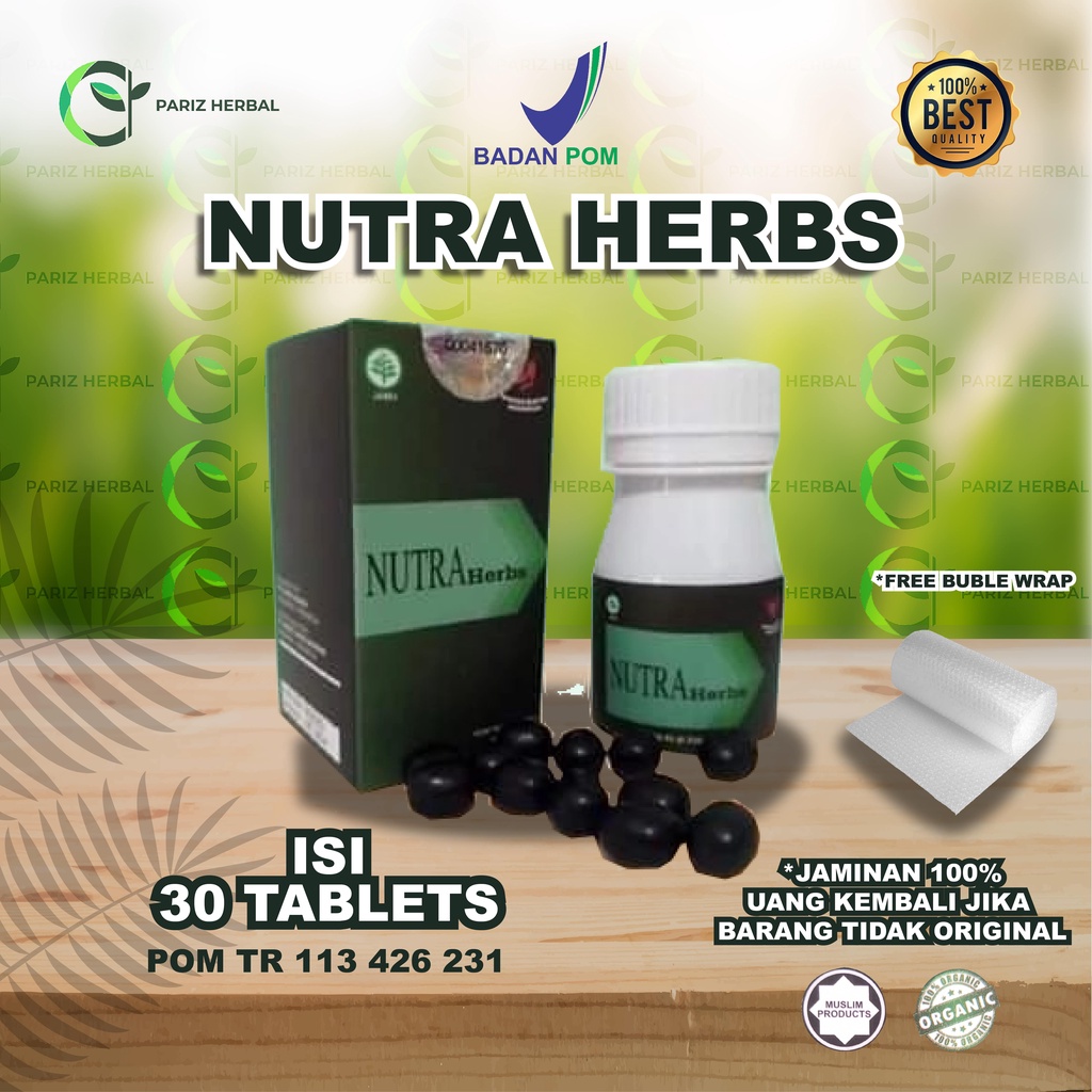 Jual Nutra Herbs Obat Sendi And Saraf 100 Original 1 Botol Isi 30 Pil