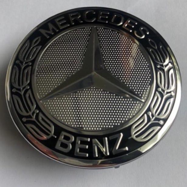 Jual Dop Velg Roda Emblem Mercedes Benz Padi 75mm Mercy 75 Mm Hitam