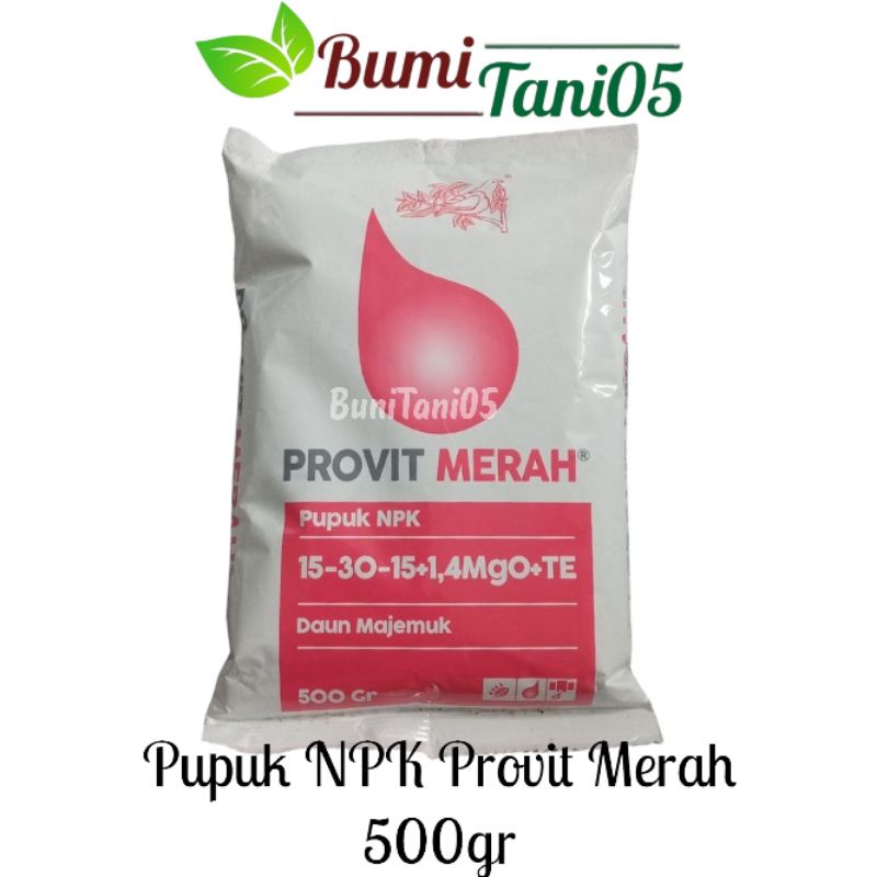 Jual Pupuk NPK Meroke Provit Merah 15-30-15+1.4MgO+TE Kemasan 500gr ...