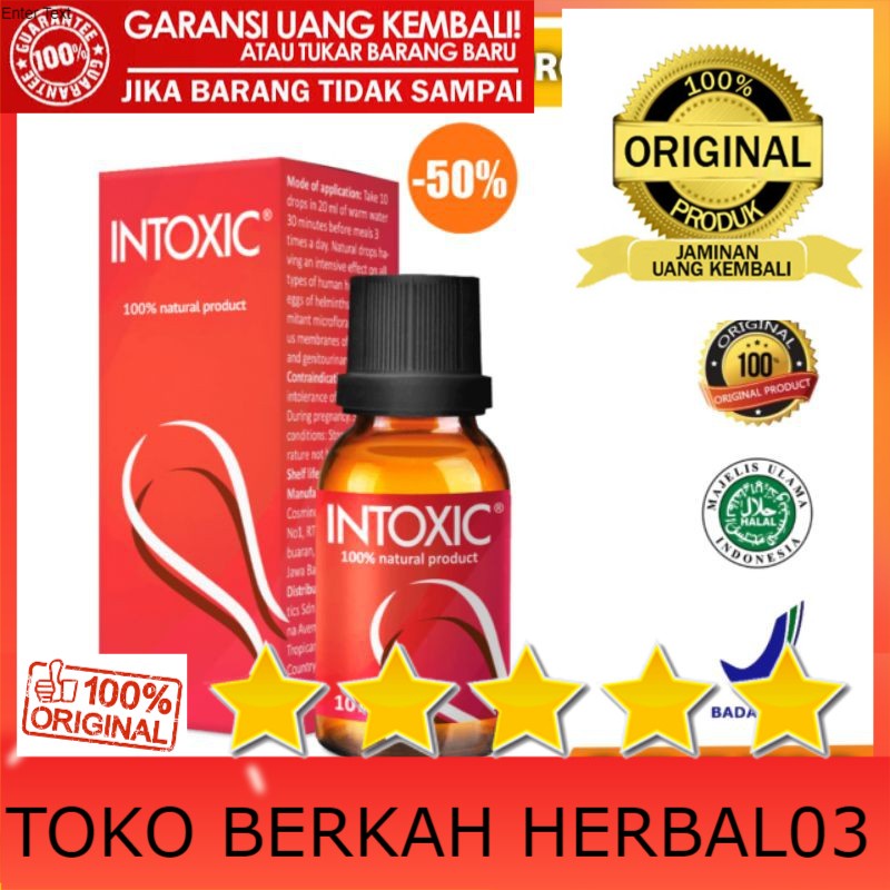 Jual 100% ASLI Intoxic Cairan Herbal Anti Parasit 100% Original ...
