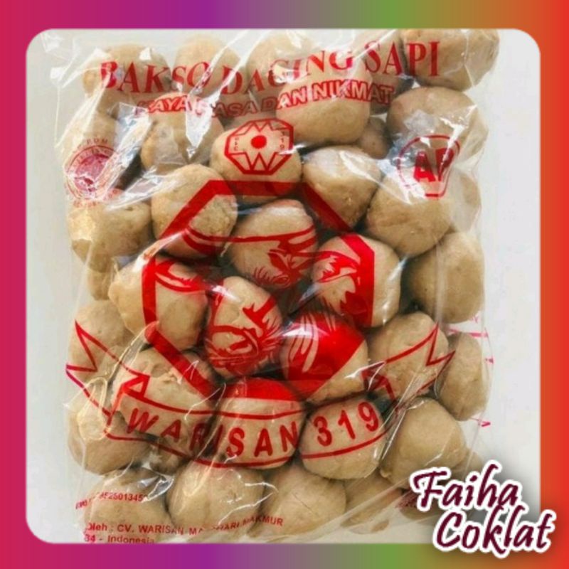 Jual Bakso Warisan Sapi Super Sb Warisan 319 Isi 50pcs Bakso Daging