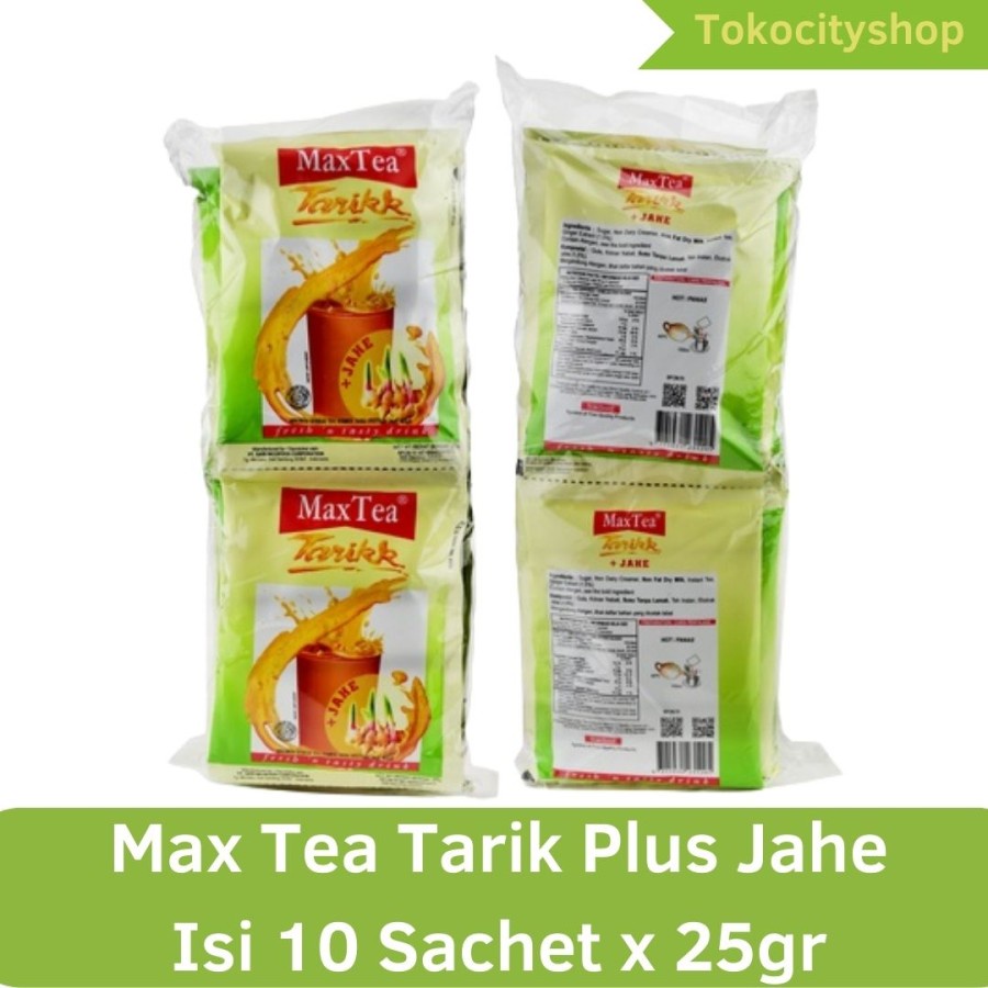 Jual Max Tea Tarik Plus Jahe / Isi 10 Sachet x 25gr Shopee Indonesia