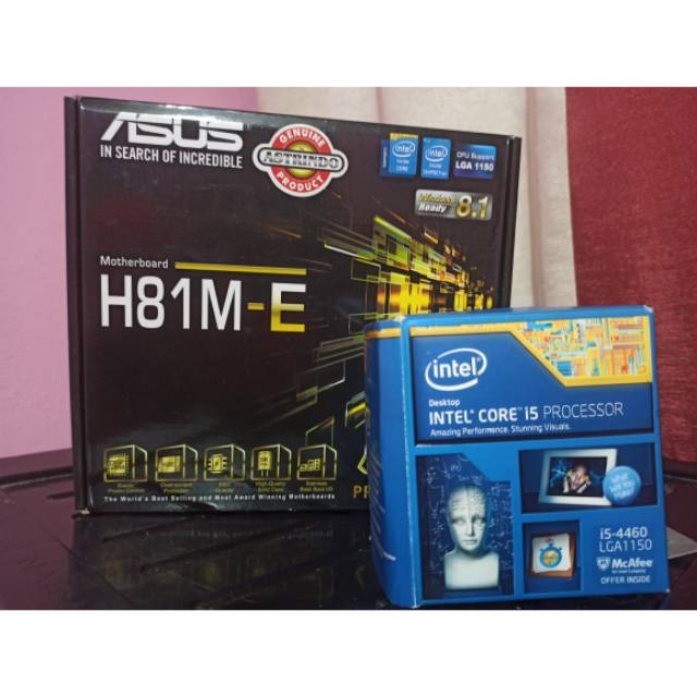 Jual I5 4460 mobo asus h81me 2x4gb ram 1600mhz Shopee Indonesia