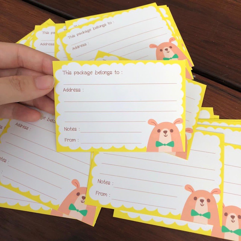 Jual Label Pengiriman CUTE Sticker Alamat Stiker Label Alamat ...