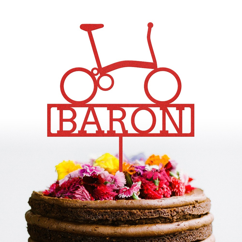 Jual Custom Cake Topper (Tusukan Kue) - Bicycle/Gowes Sepeda [Happy ...