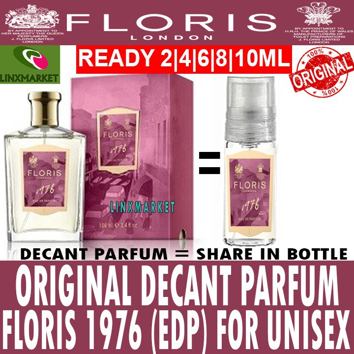 Jual DECANT PARFUM FLORIS 1976 (EDP) 100ML UNISEX SIZE 2ML 4ML 6ML